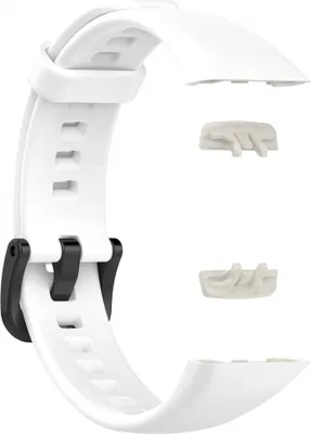 Produktbild von BStrap Silicone Armband für Honor Band 6 / Huawei Band 6, white