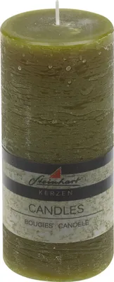 Produktbild von Stumpenkerze "Raureif" Schilf 150/68 mm Steinhart Kerzen in RAL-Kerzen Güte Qualität