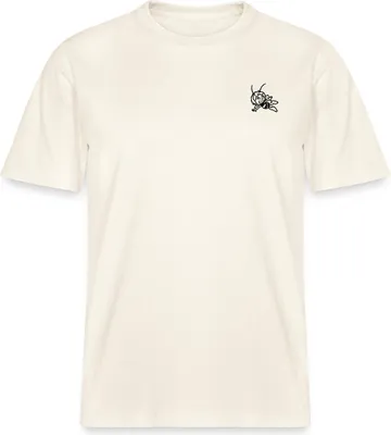 Produktbild von Spreadshirt Biene Maja Fliegend Stick Relaxed Fit Uni T-Shirt, XXL, Naturweiß
