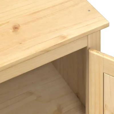 Immagine prodotto di Armadio compatto in legno massello di pino, dimensioni 76x50x170 cm