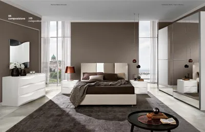 Image de Ensemble 6 pièces chambre lit commode miroir armoire