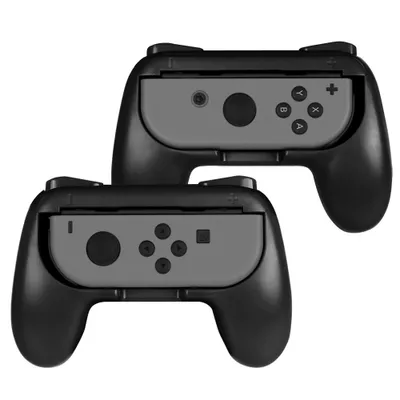 Produktbild von Fintie Grip Kompatibel mit Switch/Switch OLED Modell Joy-Con - [2 Stück] Ergonomisches Design Verschleißfeste Komfort Griff Kit Griffhalter Kompatibel mit Switch Konsole Joy-Con Controller, Schwarz