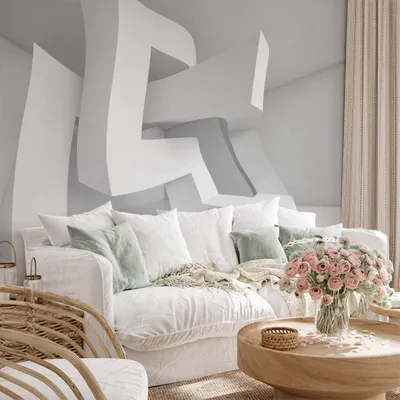 Produktbild von Vlies Fototapete - White Madness 200x140 cm 3D a-B-0040-a-a