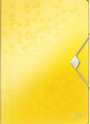 Produktbild von Eckspannermappe Wow A4 PP gelb Packung mit 10 Stück