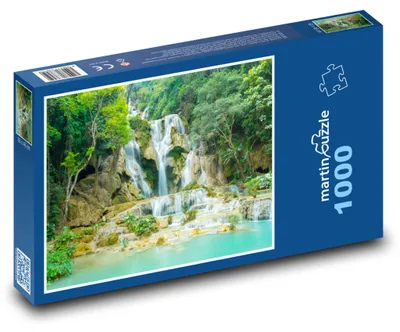 Obrázek produktu pro Puzzle 1000 Vodopády v kouzelném lese - martinpuzzle