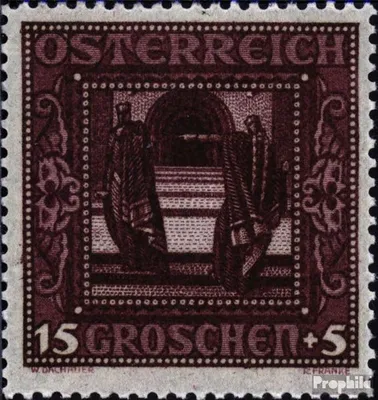 Produktbild von Briefmarken Österreich 1926 Mi 490I postfrisch Nibelungen