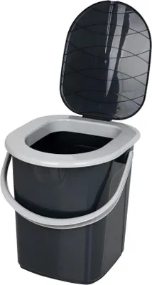 Produktbild von Famanu Campingtoilet mit Deckel - Tragbares Toilettensystem - Hygienisch