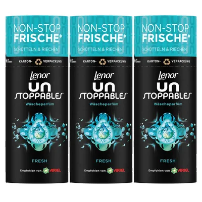 Produktbild von Lenor Unstoppables Wäscheparfüm Duftperlen Fresh 160g (3er Pack)