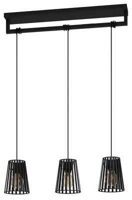 Imagen del producto de Lámpara colgante EGLO Bogota, ideal para mesas de comedor, lámpara de techo colgante, acero en color , casquillo E27, longitud 77 cm