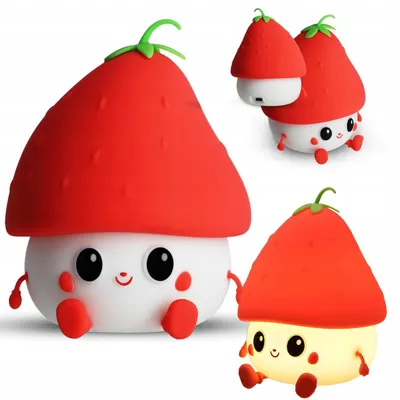 Zdjęcie produktu dla MARY'S LAMPKA NOCNA LED TRUSKAWKA, Wolnostojący, Chłopak, dziewczyna, USB