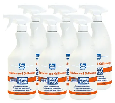 Produktbild von Dr. Becher Backofen und Grillreiniger 1L gegen Fett- & Bratrückstände (6er Pack)