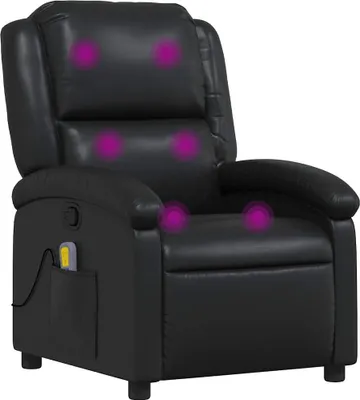 Produktbild von vidaXL Massagesessel Schwarz Kunstleder