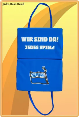 Produktbild von Hertha BSC Klappkissen Wir sind da! Jedes Spiel Sitzkissen Kissen Blau