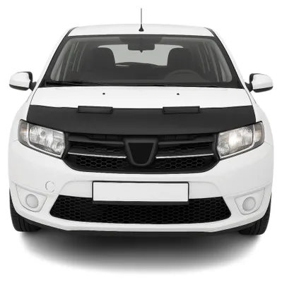 Produktbild von Haubenbra Steinschlagschutz Bonnet Bra für Dacia Sandero 2008-2012 Schwarz Halb