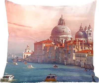 Produktbild von MuchoWow® Zierkissen Sofakissen Wohnzimmer Dekokissen 45x45 cm Italien - Venedig - Canal Grande - Schlafpolster - Polster für das Sofa