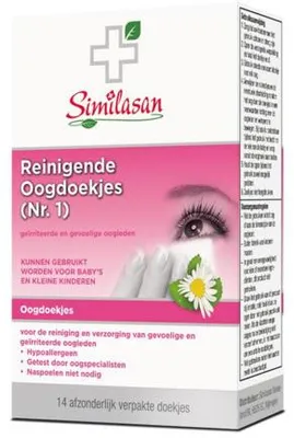 Productafbeelding van Similasan Reinigende Oogdoekjes Nr. 1 (14 stuks)