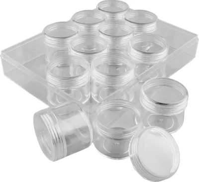 Produktbild von Acryldosen, H 30 mm, D: 35 mm, 12Stck., 20 ml