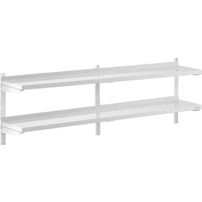 Obrázek produktu pro Expondo Royal Catering Nástěnná police – 2 police – 30 x 200 cm