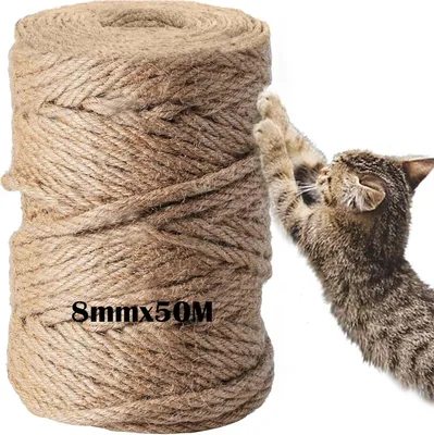 Produktbild von Natürliches Sisaltouw 50M - Für Kratzbaum und Do-it-yourself - 8mm