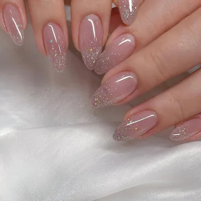 Produktbild von 24 Künstliche Nägel Mandelform Rosa Glänzend Acryl Falsche Nägel Press on Nails