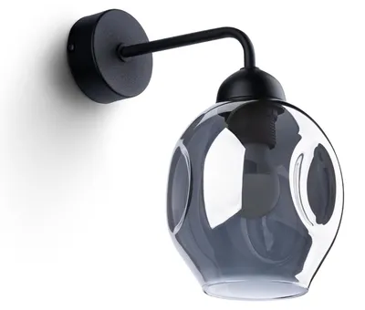 Obrázek produktu pro Nástěnné svítidlo FILLAN 1 černé 1xE27 15W ocel 29x15x25cm Sollux Lighting