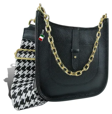 Immagine prodotto di Borsa Florence in pelle nera, borsa da città D2OTF158S