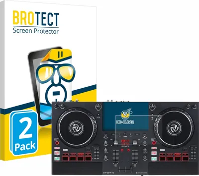 Produktbild von 2x Für Numark Mixstream Pro+ Schutzfolie BROTECT Displayschutz Display Schutz Folie Klar Transparent
