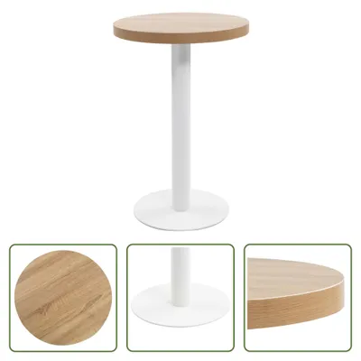 Immagine prodotto di The Living Store Tavolo da bistrot marrone chiaro 50 cm MDF