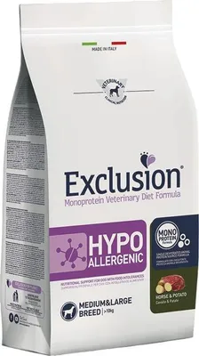 Zdjęcie produktu dla Exclusion 8011259002570, Dorosły, Koń, Ziemniak, 12 kg
