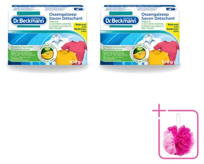 Produktbild von 2 x Dr. Beckmann Fleckenteufel Gallseife mit Aloe Vera, 100 g - Sparpackung - 2 Stücke