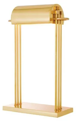 Produktbild von Casa Padrino Luxus Schreibtisch Leuchte Messing poliert - Leuchte Lampe - Tischleuchte Tischlampe