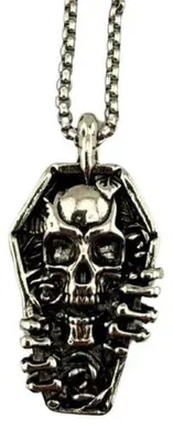 Produktbild von Easure Halskette - Coffin Skull