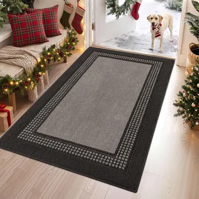 Innentürmatte 90x150 cm, Antirutsch-TPR, wasserabsorbierend, Grau