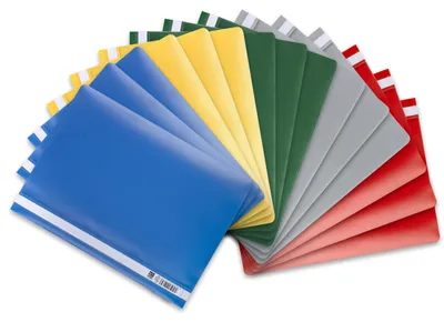 Zdjęcie produktu dla Segregator Oxford formatu A4, wykonany z tworzywa sztucznego, w różnych kolorach, 15 sztuk