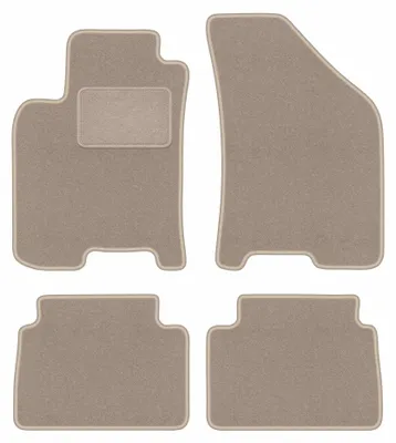 Zdjęcie produktu dla Dywaniki samochodowe welurowe LUX do: Chevrolet Lacetti (2003-2012, hatchback, sedan) beżowe, z mocowaniami