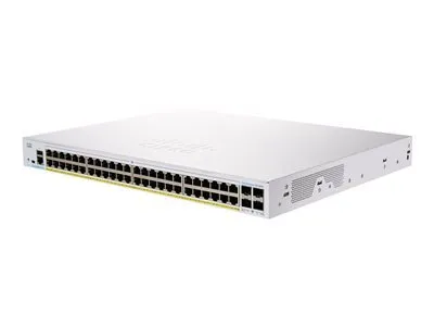 Productafbeelding van Cisco CBS350-48P-4G, Beheerde switch, L2/L3, Gigabit Ethernet (10/100/1000), Geschikt voor rackmontage
