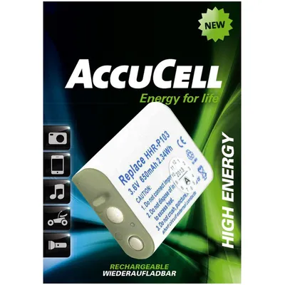 Produktbild von AccuCell Akku passend für Panasonic HHR-P103, GP T357, NT70AAAH X 3