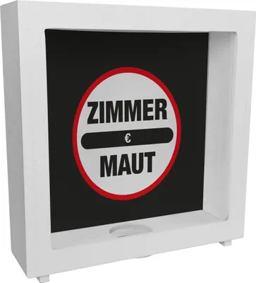 Produktbild von Zimmer Maut Rahmen Spardose aus Holz
