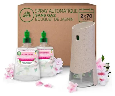 Obrázok produktu pre Aróma difuzér AirWick + 2 náplne s vôňou jazmínu, 2x228ml