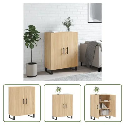 Produktbild von The Living Store Sideboard Sonoma-Eiche 69,5x34x90 cm Holzwerkstoff