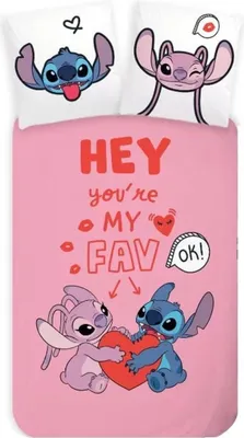 Produktbild von Javoli Lilo en Stitch Bettbezug My Favourite 140 x 200 cm - 70 x 90 cm - Baumwolle