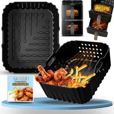 Silikonform für Philips Airfryer 4000 10L, 2 Stück
