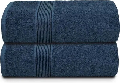 Productafbeelding van Famanu handdoeken, 100 x 150 cm - Zeer absorberend - Lichtgewicht en sneldrogend - Mineralblauw