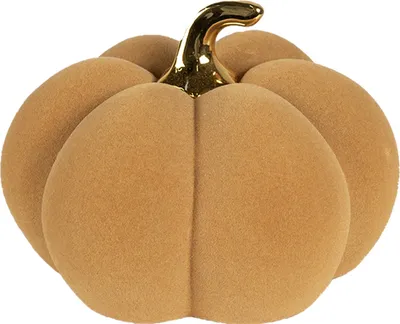 Immagine prodotto di Clayre & Eef Decorazione Zucca Ø 18x14 cm Vetroceramica gialla