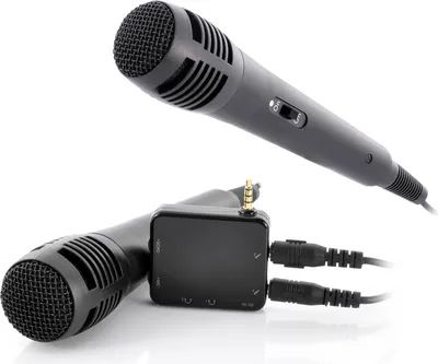 Zdjęcie produktu dla Odtwarzacz karaoke przenośny z 2 mikrofonami