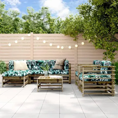 Produktbild von vidaXL 7-tlg. Garten-Lounge-Set Kiefernholz Imprägniert