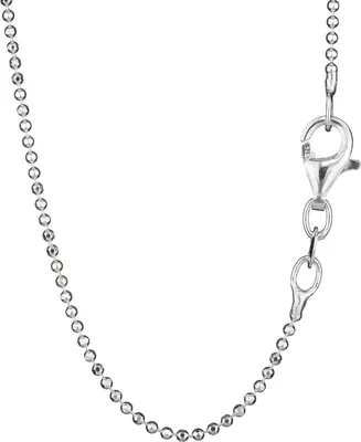 Produktbild von Collier 40cm Kugelkette diamantiert 925 Silber Damen Halskette 1,2mm Breit 8156
