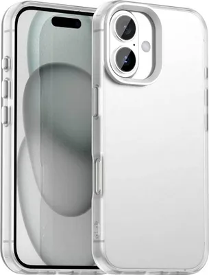 Obrázek produktu pro Pouzdro pro iPhone 17, tenké poloprůhledné matné nárazuvzdorné pouzdro na telefon Bílý