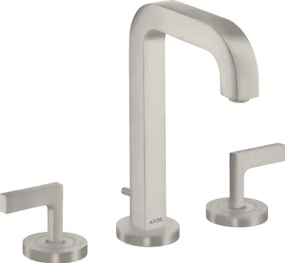 Produktbild von 3-Loch Waschtischarmatur AXOR CITTERIO 170 DN 15 m Hebelgr u Ros. m Al 140mm Stain mit Auslauf 140 mm stainless steel optic