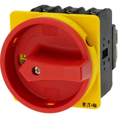 Image de Eaton Commutateur à cames verrouillable 100 A 1 x 90 ° Jaune, rouge P3-100/EA/SVB 1 pc